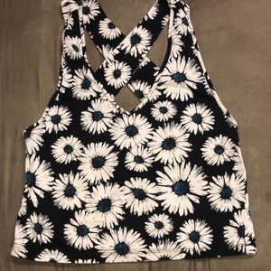 Forever 21 Floral crop top